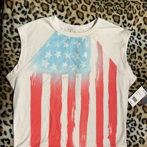 Patriotic Sleeveless Shirt - Juniors